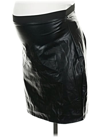 Hatch Faux Leather Skirt (view 1)