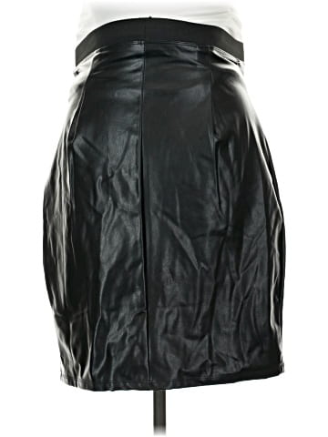 Hatch Faux Leather Skirt (view 2)