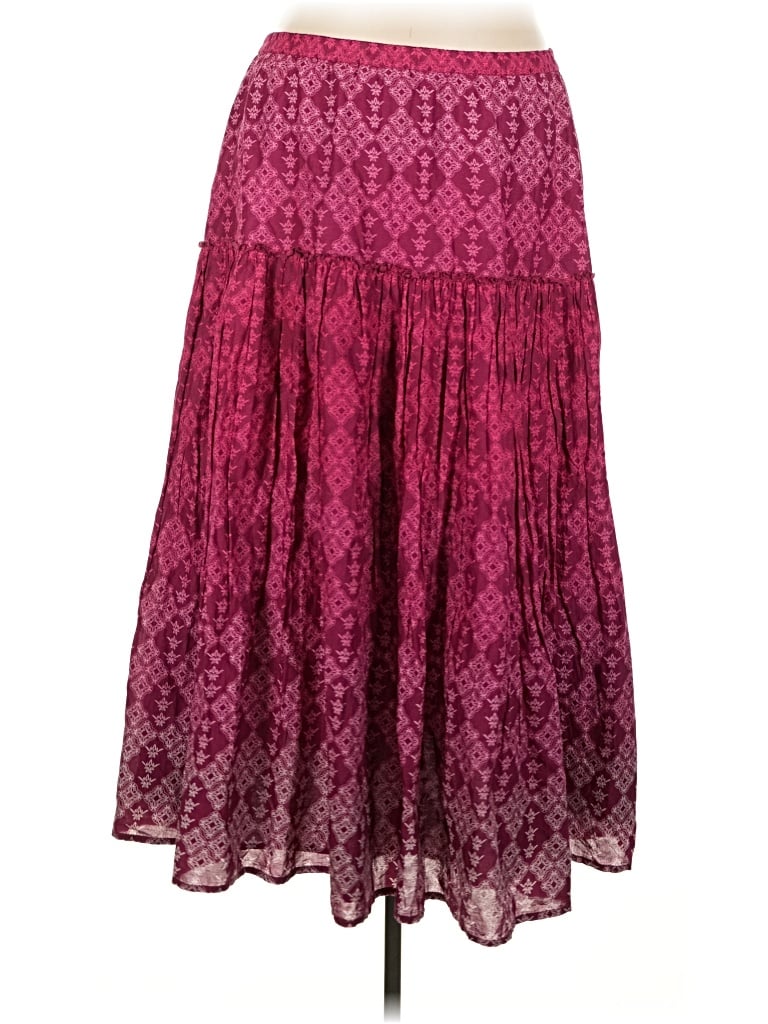Pre-owned Coldwater Creek Casual Skirt In Burgundy