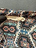 Lush 100% Polyester Paisley Blue 3/4 Sleeve Blouse Size L - photo 7