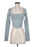 Alo Blue Long Sleeve Top Size S - photo 1