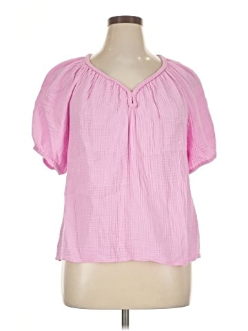 J.Crew Factory Store Short Sleeve Blouse (view 1)