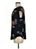 Fun2Fun Floral Black Short Sleeve Blouse Size M - photo 5