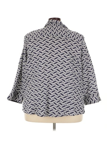Foxcroft 3/4 Sleeve Button-Down Shirt (view 2)