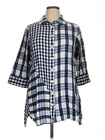 Soft Surroundings 3/4 Sleeve Button-Down Shirt (view 1)