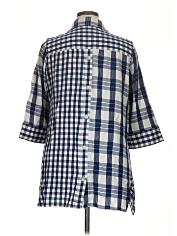 Soft Surroundings 3/4 Sleeve Button-Down Shirt (view 2)