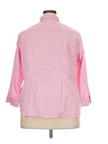 Lauren by Ralph Lauren 3/4 Sleeve Button-Down Shirt (view 2)