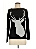 confess 100% Acrylic Graphic Black Pullover Sweater Size M - photo 1
