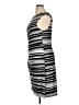 Roz & Ali Stripes Silver Cocktail Dress Size XL - photo 5