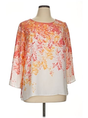 Rose + Olive 3/4 Sleeve Blouse (view 1)