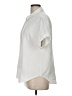 Dylan 100% Cotton Solid Ivory Short Sleeve Blouse Size L - photo 5