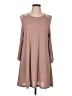 BP. Solid Tan Casual Dress Size L - photo 1