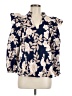Sugarlips 100% Cotton Blue 3/4 Sleeve Blouse Size M - photo 1