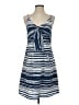 CAbi 100% Polyester Stripes Blue Casual Dress Size S - photo 1