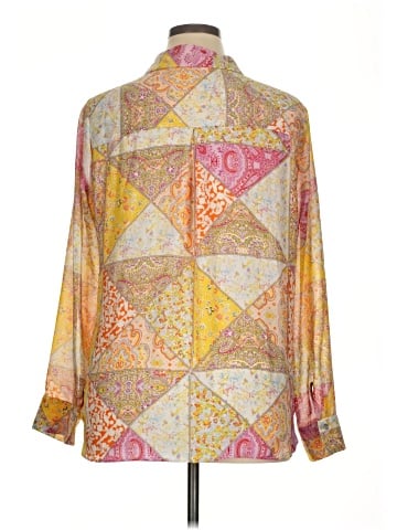 Rose + Olive Long Sleeve Blouse (view 2)