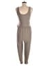 Beyond the Bump by Beyond Yoga Solid Gray Tan Jumpsuit Size Lg Maternity - photo 2