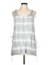 She + Sky Silver Sleeveless Top Size L - photo 1