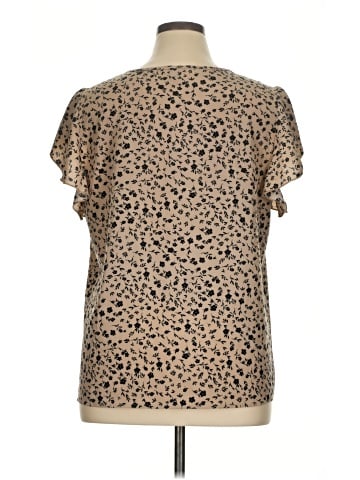 Shein Curve Short Sleeve Blouse (view 2)