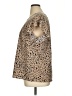 Shein Curve 100% Polyester Animal Print Tan Short Sleeve Blouse Size 14 Plus (1) - photo 5