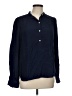 Gap 100% Viscose Blue Long Sleeve Blouse Size L - photo 1