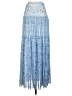 Intermix 100% Polyester Blue Casual Skirt Size P (petite) - photo 2