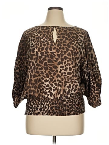 MICHAEL Michael Kors 3/4 Sleeve Silk Top (view 1)