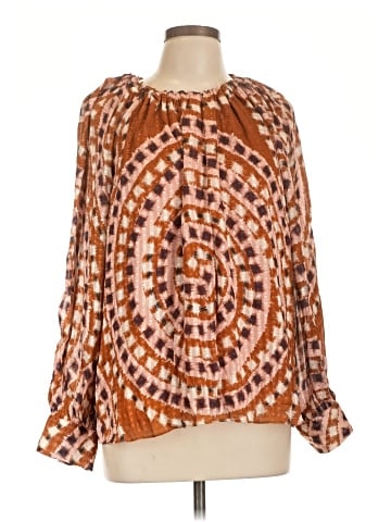 Marie Oliver 3/4 Sleeve Silk Top (view 1)