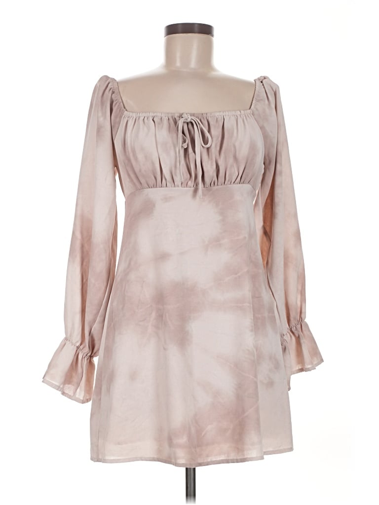 Pre-owned Altar'd State 3/4 Sleeve Top Pink Sweetheart Neckline Tops