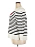 Marled by Reunited Stripes White Pullover Sweater Size 2X - photo 5