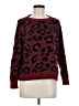 Only Animal Print Burgundy Pullover Sweater Size M - photo 1