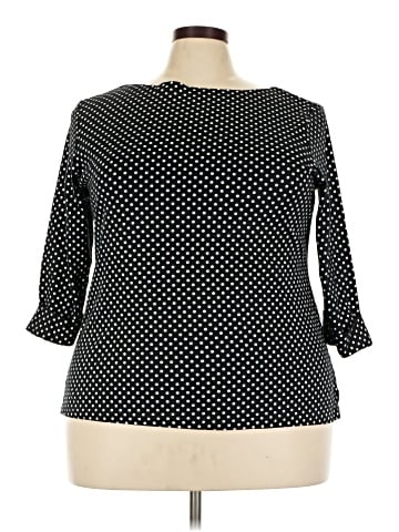 Karen Scott Sport 3/4 Sleeve Blouse (view 1)