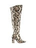 Vince Camuto Animal Print Tan Ivory Boots Size 7 1/2 - photo 1