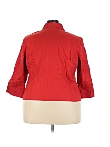 Talbots 3/4 Sleeve Button-Down Shirt (view 2)