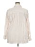 Torrid Stripes Ivory Long Sleeve Button-Down Shirt Size 2X Plus (2) - photo 2