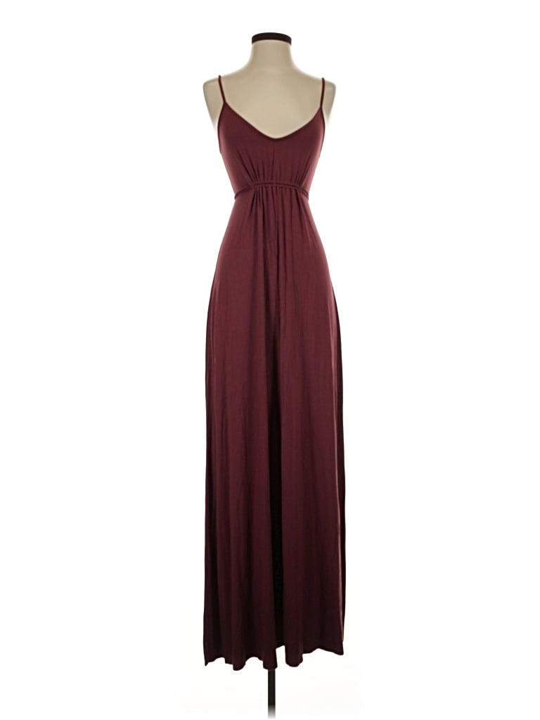 Pre-owned Moda International Casual Dress In Burgundy