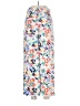 Halogen 100% Polyester Floral White Casual Pants Size 6 - photo 2