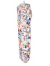 Halogen 100% Polyester Floral White Casual Pants Size 6 - photo 5