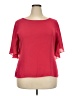 Milano Red Short Sleeve Blouse Size XXL (estimated) - photo 1