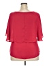 Milano Red Short Sleeve Blouse Size XXL (estimated) - photo 2