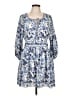 Max Studio 100% Polyester Paisley Blue Casual Dress Size L - photo 1