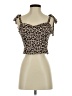 Poetry 100% Polyester Brown Tube Top Size S - photo 1