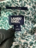 Lands' End Print Teal Long Sleeve Button-Down Shirt Size 4 - photo 7