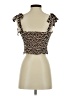 Poetry 100% Polyester Brown Tube Top Size S - photo 2