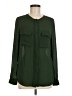 H&M 100% Polyester Green Long Sleeve Blouse Size 8 - photo 1
