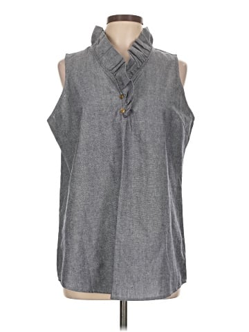 Mud Pie Sleeveless Button-Down Shirt (view 1)