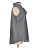 Mud Pie Gray Sleeveless Button-Down Shirt Size L - photo 4