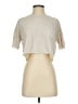 Double Zero 100% Cotton Ivory Short Sleeve Turtleneck Size S - photo 1