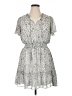 BCBGeneration 100% Polyester Paisley Gray Casual Dress Size 14 - photo 1