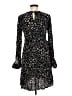 Seraphine 100% Viscose Animal Print Black Casual Dress Size 6 - photo 2