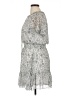 BCBGeneration 100% Polyester Paisley Gray Casual Dress Size 14 - photo 5